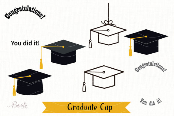 Download Silhouette Graduate Cap Clipart 2020 - Premium Resources
