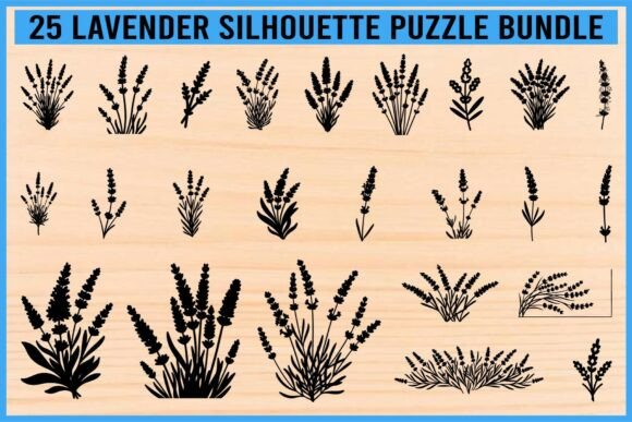 Download Lavender Silhouette Puzzle Bundle - Silhouette Collection